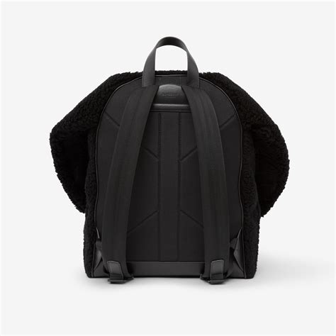 black burberry backpack